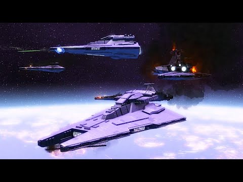 AI Cinematic Space Battle - Star Wars: Empire At War Remake #npcwars