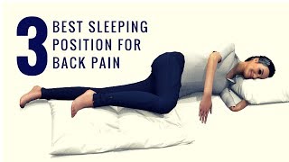3 Best sleeping position for lower back pain relief
