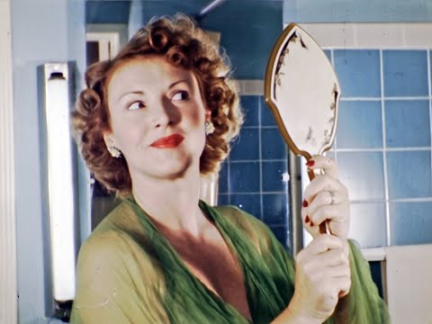 Found 1948 16mm Film Home Movie - BOYD'S BIRTHDAY / Red-Head Housewife