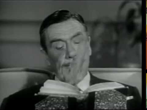 1954 VINTAGE COMMERCIAL "TOPPER" TV SERIES - LEO G. CARROLL