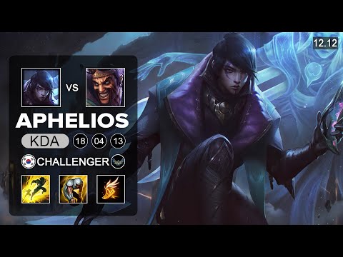 Viper Aphelios vs Draven ADC - KR Challenger - Patch 12.12 Season 12