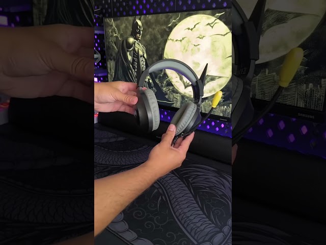 Vídeo relacionado con FRTEC - Auriculares Gaming Batman con Cable y Luz LED RGB, para PlayStation 5, PS4, Xbox Series X/S, Xbox One, Nintendo Switch, PC, Mac