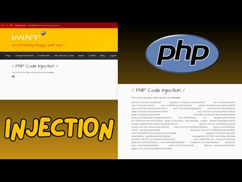 Php Code Injection Attack On Bwapp