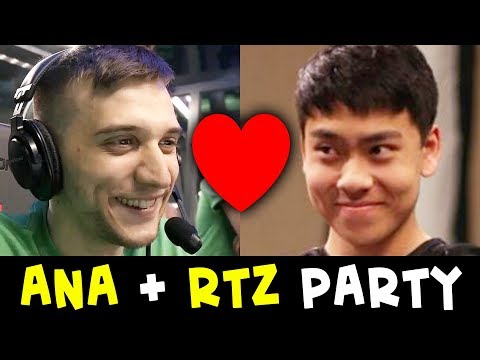 FIRST TIME EVER Ana + Arteezy party — TI winner and 3rd place god
