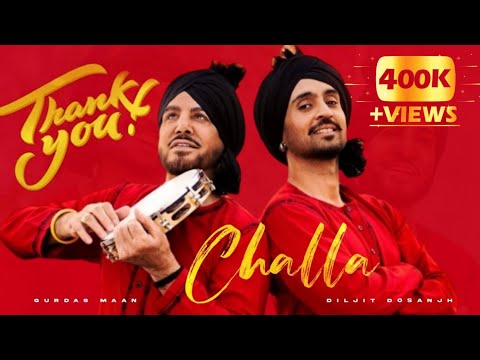 Challa Gurdas Maan✨💛Diljit Dosanjh Lyrics video Punjabi Song Saprk music latest 2023 song 400k+view