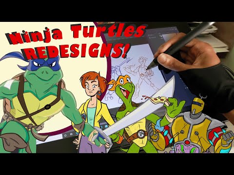 Redesigning the Ninja Turtles! (Process)