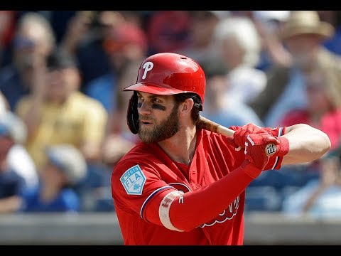 Phillies’ Bryce Harper vs. Yankees’ James Paxton in 1st at bat after ankle bruise