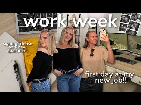 WORK WEEK IN MY LIFE: first day at my new job, I got a new apartment, selling all my furniture