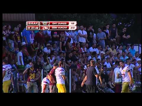 Serbian BOWL XI: GAT Novi Sad Dukes -  SBB Vukovi Beograd 25-23 4th QTR