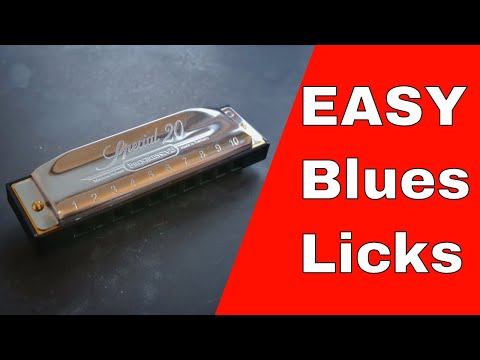 Three EASY Blues Harp Licks