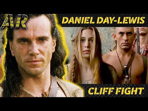 DANIEL DAY-LEWIS Cliff Side Fight | LAST OF THE MOHICANS (1992)