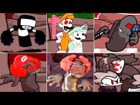 10+ EXPURGATION FNF MODS VS Tricky + Tankman, SUS, Clay, Mario, Weege, GF