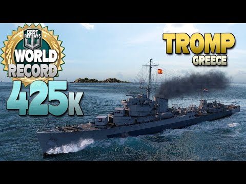 NEW destroyer Tromp World Record - World of Warships