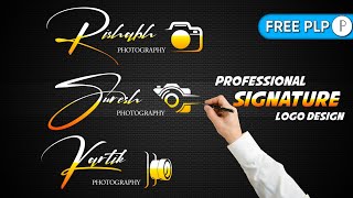 how to make professional Photography signature log
