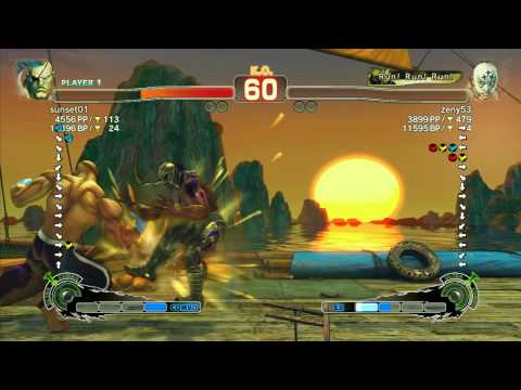 SSF4 AE: sunset01 (Sagat) vs zeny53 (ElFuerte) - Ranked Match (720p HD)