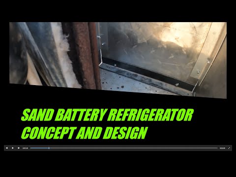 Sand Battery Refrigerator, Concept and Design, Part-1
