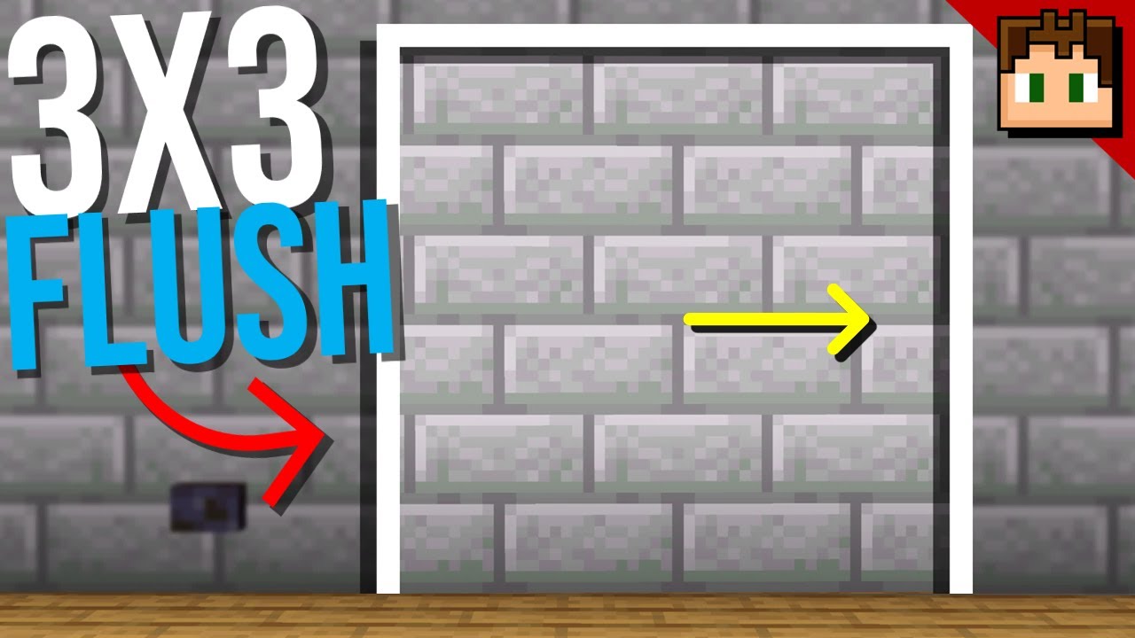 Minecraft Bedrock: 3x3 FLUSH DOOR Tutorial! 1.21