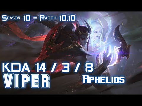 Viper APHELIOS vs KALISTA ADC - Patch 10.10 KR Ranked