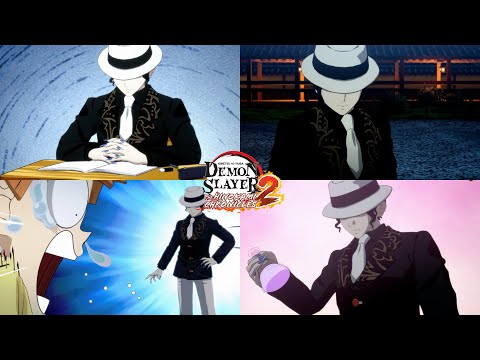 Demon Slayer Hinokami Chronicles 2 - All Muzan's Reaction To Every Academy Ultimate Attack