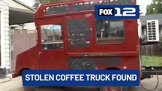 Portland-area mobile coffee company’s truck stolen, found damaged