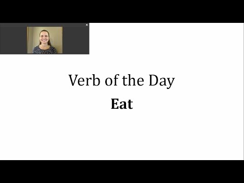 Verb of the Day - Eat