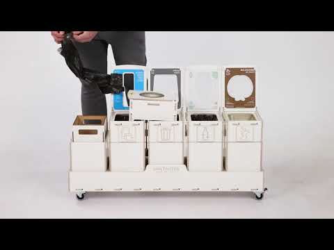 Kierrätysastia Sorter 10W5 valkoinen