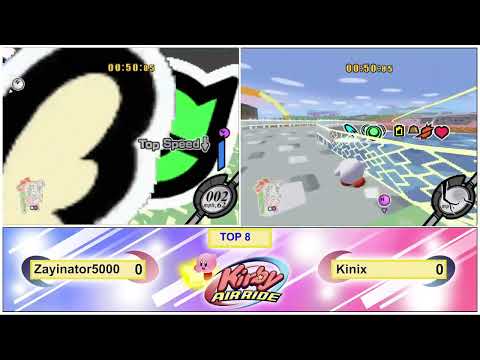 When both players get destroyed at the same time - Kirby Air Ride 1v1 tournament clip