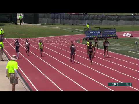 200m final 9-10 girls - 2019 USATF National Youth Outdoor Championships - Peak Performance South