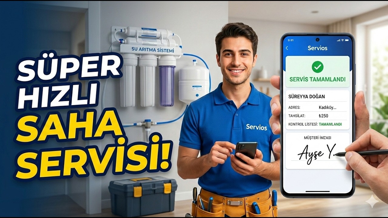 Saha Paneli — Teknisyen Mobil Ekranı