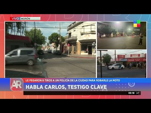 🗣️ Habla un TESTIGO del TIROTEO en MORÓN: hay un POLICÍA herido: "Dio la orden de 'alto policía'"