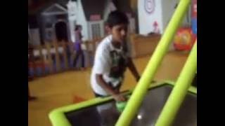 preview picture of video 'Air hockey at Fun city(ME vs Sai RohitH)'