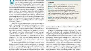 Pesticides, Fruits, Vegetables, and Fertility