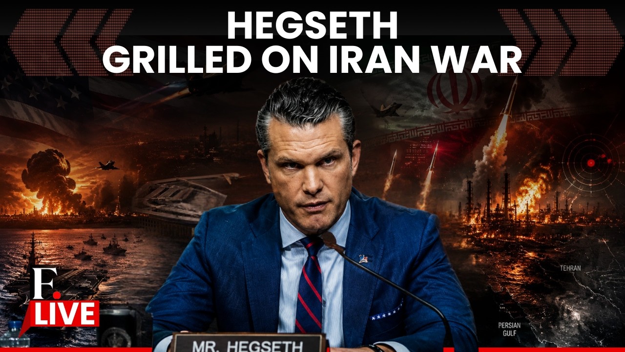 Hegseth LIVE: Pete Hegseth Testifies at Senate Hearing Amid Iran War Crisis | US Iran War