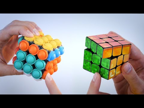 Best Rubik's Cubes for Speedcuber from My Collection Part 2 The Most Popular Pop it and Minecraft