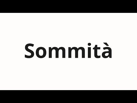 How to pronounce Sommità