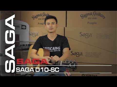 Đàn Guitar Acoustic Saga D10SC