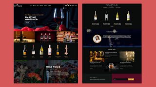 Download the video "How to make a responsive Wine Shop website using HTML, CSS and jQuery"