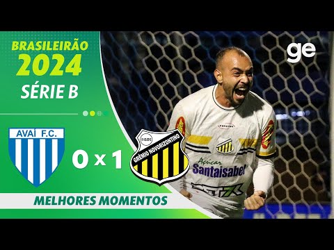 Gols e lances de Avaí x Novorizontino