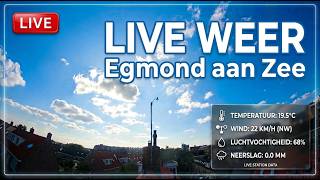 🔴 Live Webcam & Weer – Egmond aan Zee | Actuele beelden van het strand en weerstation 🌊☀️ live webcam