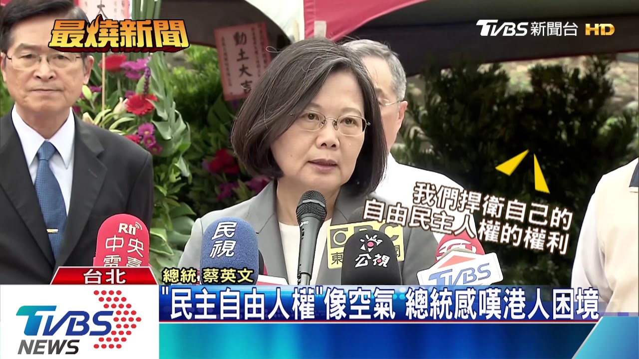挺反送中遊行 蔡總統粉專港人湧入留言