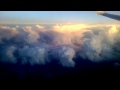 Starke Blitze In Gewitterwolke Aus United Flug Gefilmt