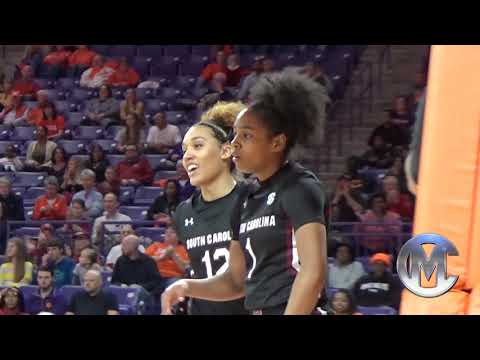 Zia Cooke & Tyasha  Harris lead 5th ranked South Carolina in a blow out at Clemson