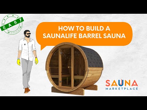 Building a SaunaLife Ergo E7G Barrel Sauna Kit