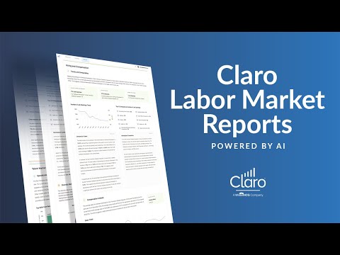 Claro Labor Market Reports, powered by AI