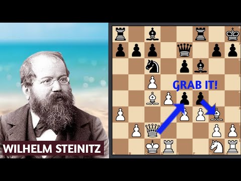 HOW TO REMOVE THE OBSTACLE PAWN IN THE CENTER - STEINITZ VS LASKER - ST. PETERSBURG 1895/6