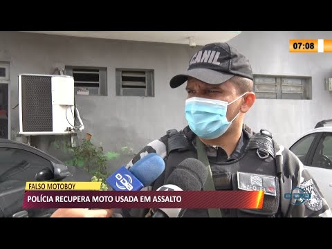 Polícia recupera moto usada para assaltos por falso motoboy 03 03 2021