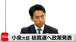 小泉大臣 総裁選出馬会見 政策発表 林長官はコンテンツの現場視察
