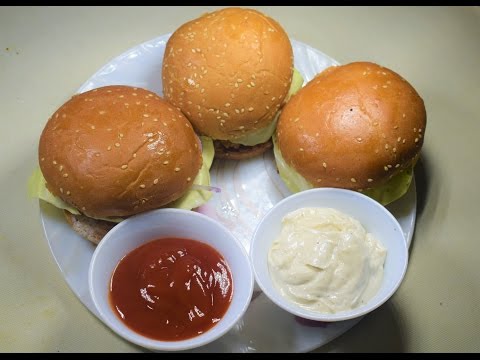 Chicken Burger ( चिकन बर्गर )