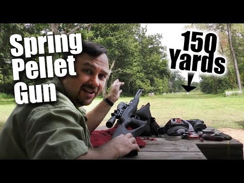 Spring Air Rifle Shoots Pellet Long Range : 150 yard hit