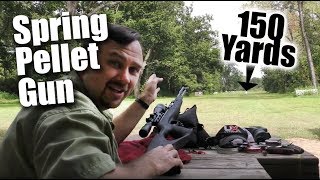 Spring Air Rifle Shoots Pellet Long Range : 150 yard hit